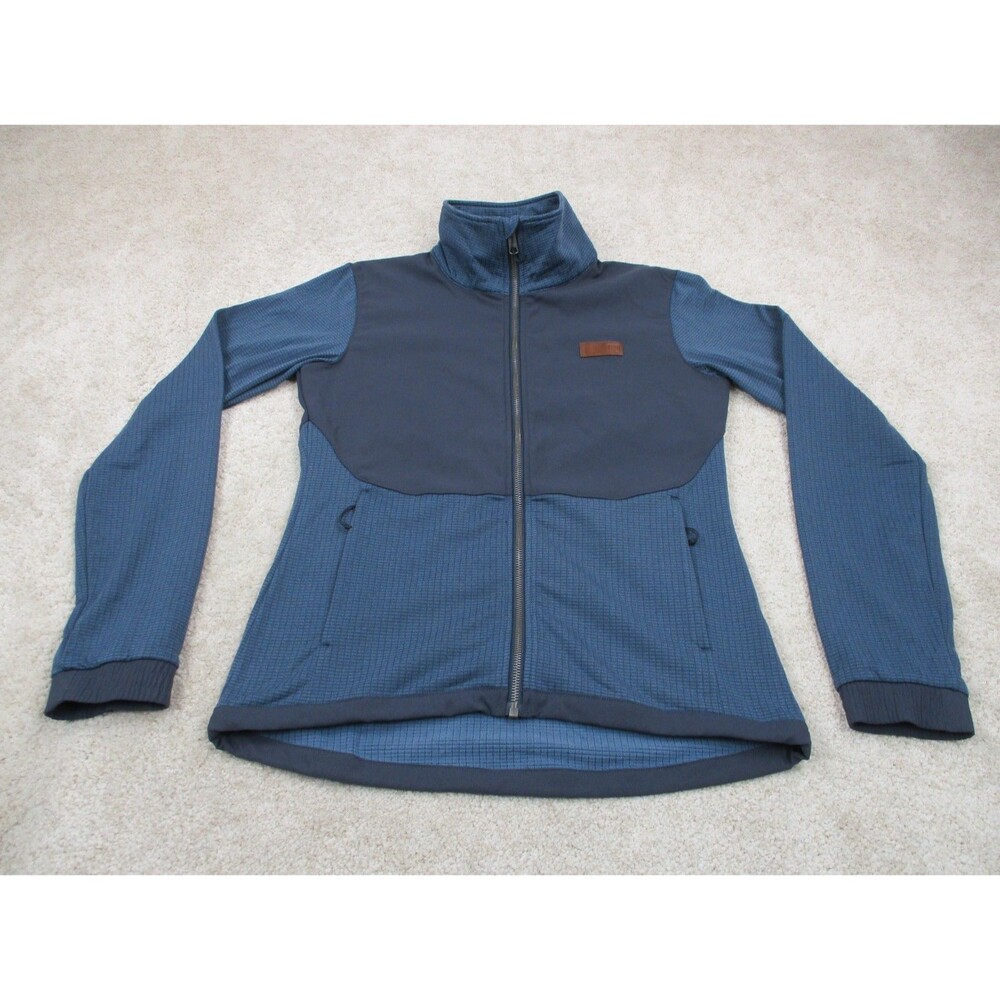 Flylow Sweater Mens Medium Blue Fleece Outdoors Hiking Full Zip Pockets